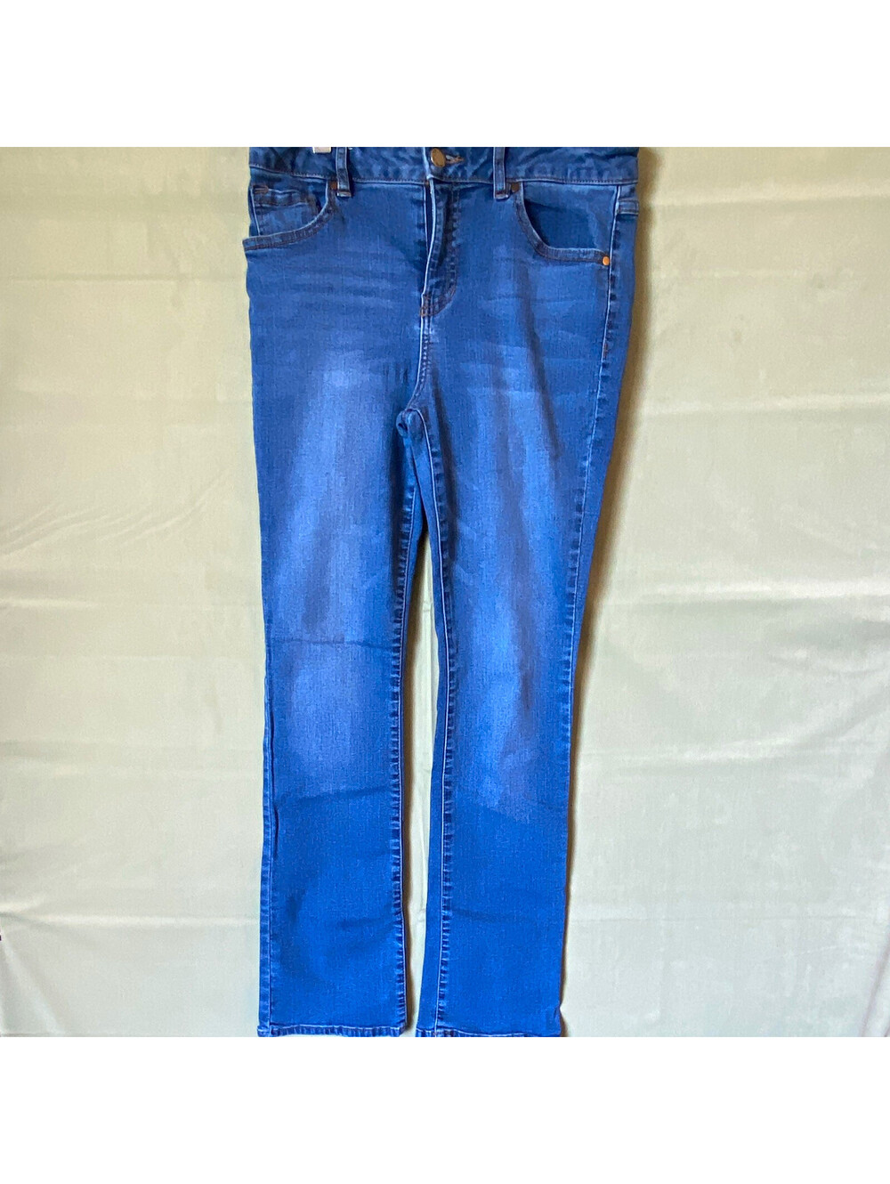 d.jeans Platinum Women's Skinny Jeans Slim Fit Mid Rise Stretch Medium Wash